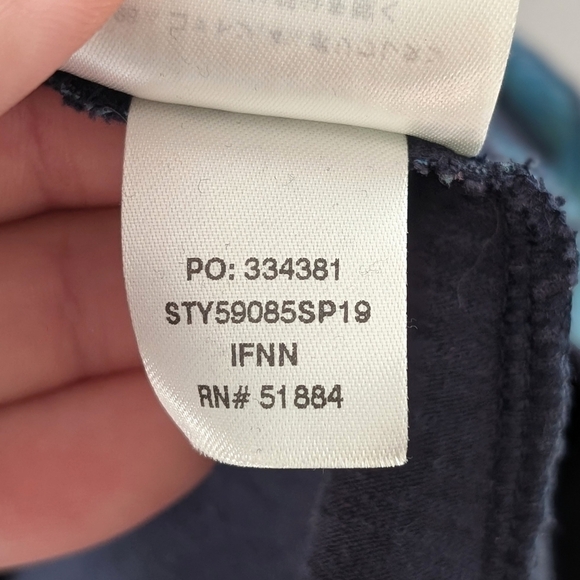 PATAGONIA Women's Its A Forest Navy Jersey Dress Cross Back ~ Size Small - Picture 10 of 12